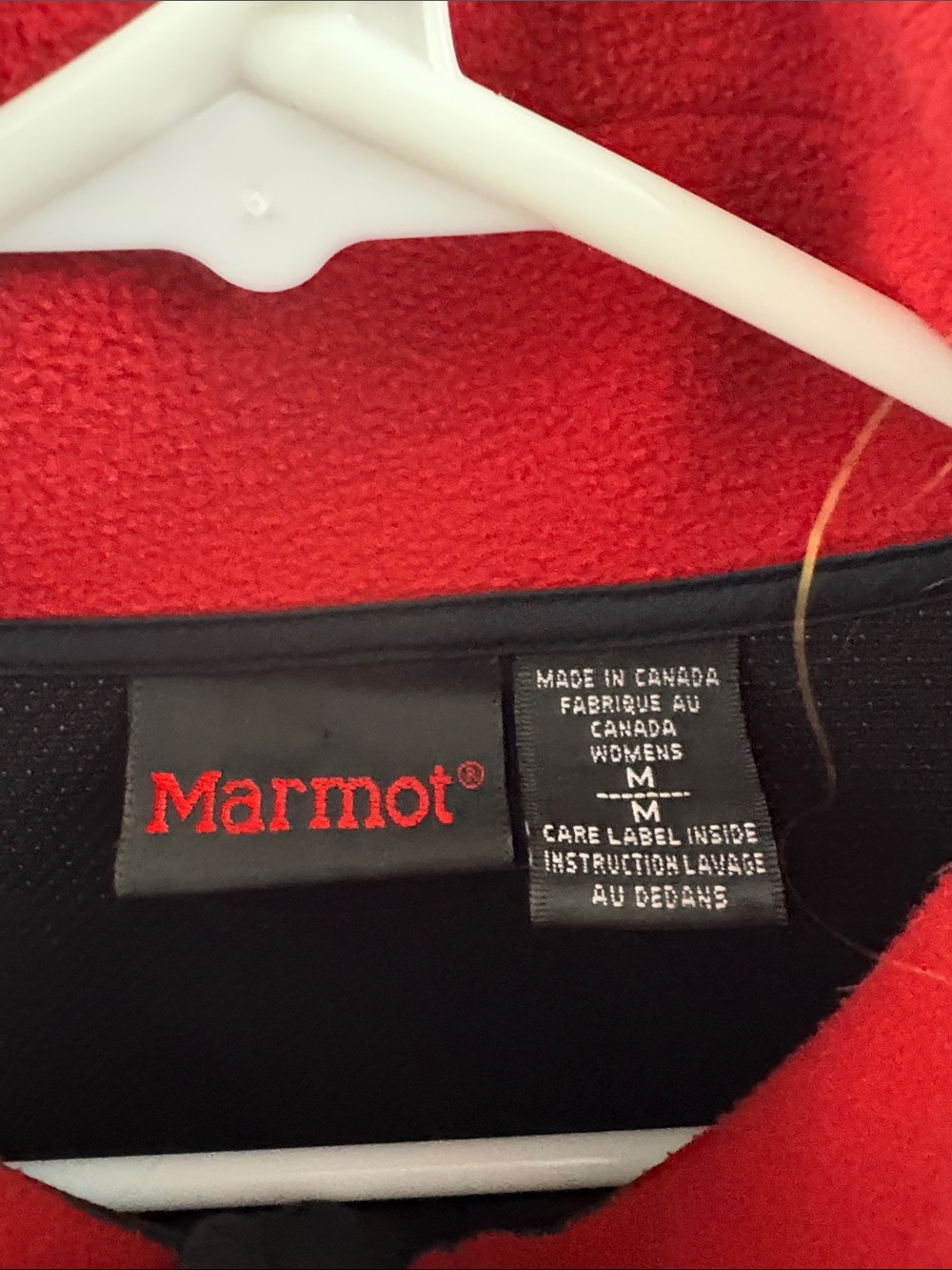 Marmot Womens Windstopper Full Zip Fleece Vest Polyester Red Size medium - Picture 4 of 8